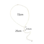 Κολιέ με Κρεμαστό για τη Πλάτη για Γυναίκες