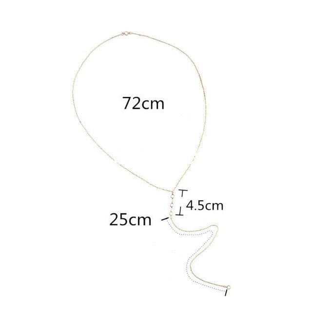 Κολιέ με Κρεμαστό για τη Πλάτη για Γυναίκες