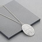 Κολιέ Αιγυπτιακό Σκαραβαίο ασήμι