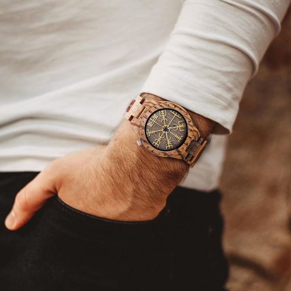 Ρολόι Viking Ανδρικό Ξύλο ξύλο