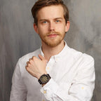 Ρολόι Viking Ανδρικό Ξύλο μαύρο