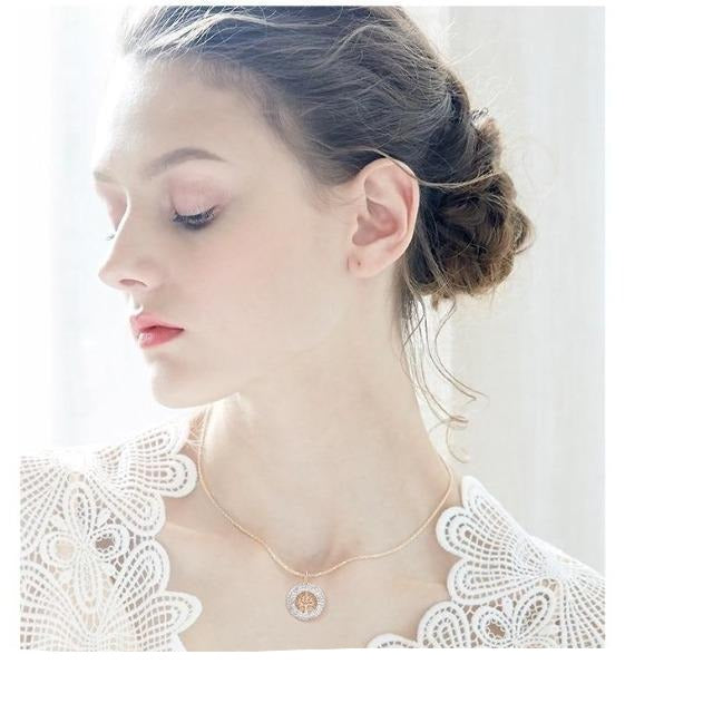 Κρεμαστό Δέντρο της Ζωής σε Ροζ Χρυσό