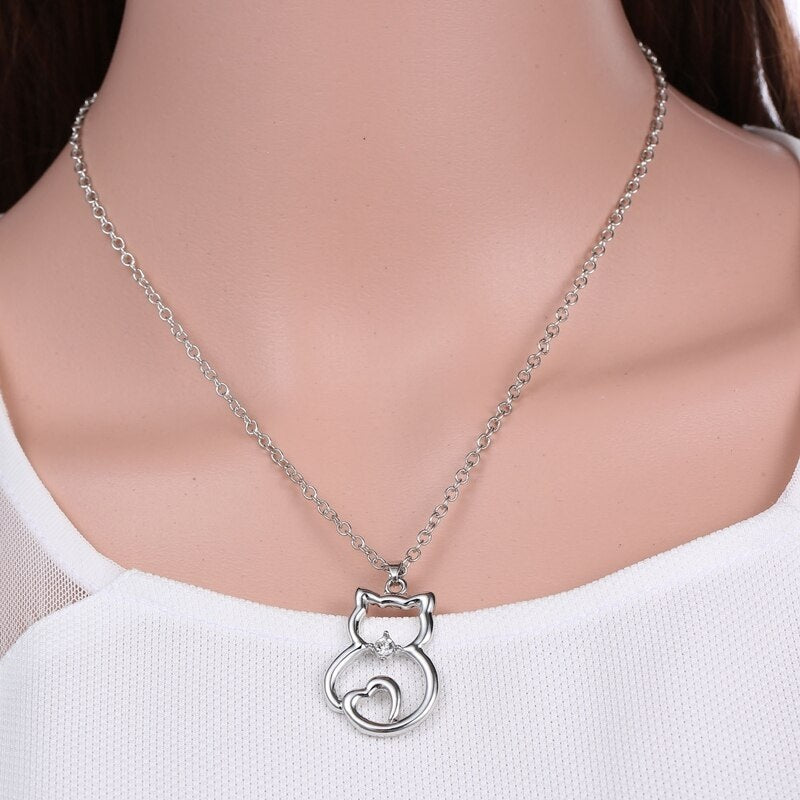 Κρεμαστό Γάτα Ασημένιο